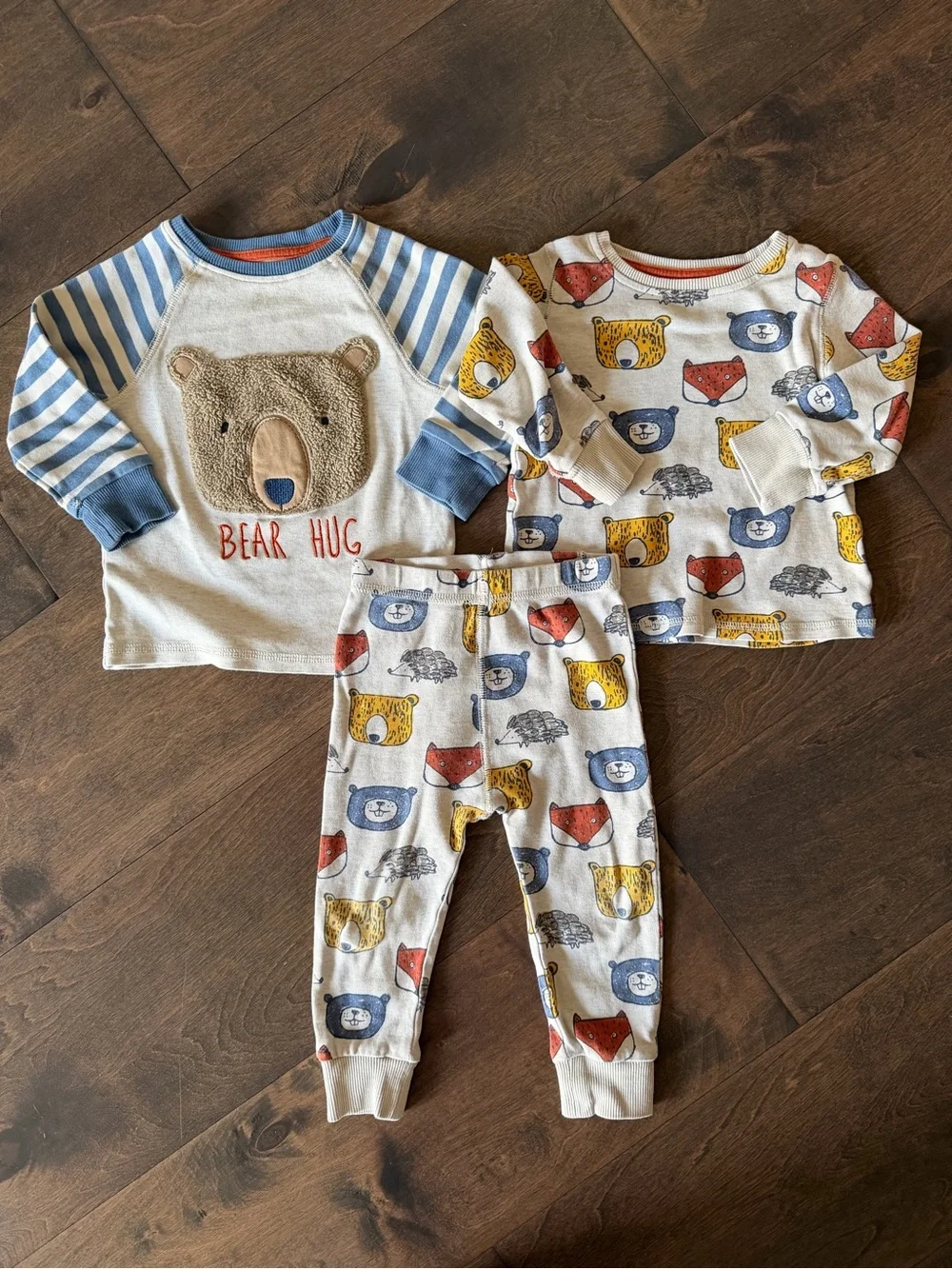 Animal Faces Pajama Set
